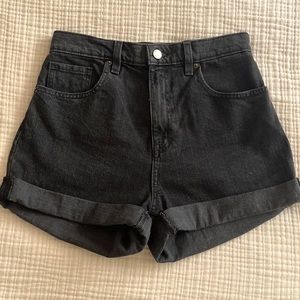 BDG Black Mom High Rise Jean Shorts - Size 27
